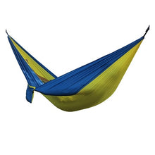 Load image into Gallery viewer, Single Double Hammock Adult Outdoor Backpacking Travel Survival Hunting Sleeping Bed Portable With 2 Straps 2 Carabiner
