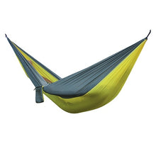 Load image into Gallery viewer, Single Double Hammock Adult Outdoor Backpacking Travel Survival Hunting Sleeping Bed Portable With 2 Straps 2 Carabiner