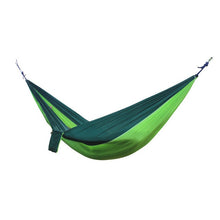 Load image into Gallery viewer, Single Double Hammock Adult Outdoor Backpacking Travel Survival Hunting Sleeping Bed Portable With 2 Straps 2 Carabiner